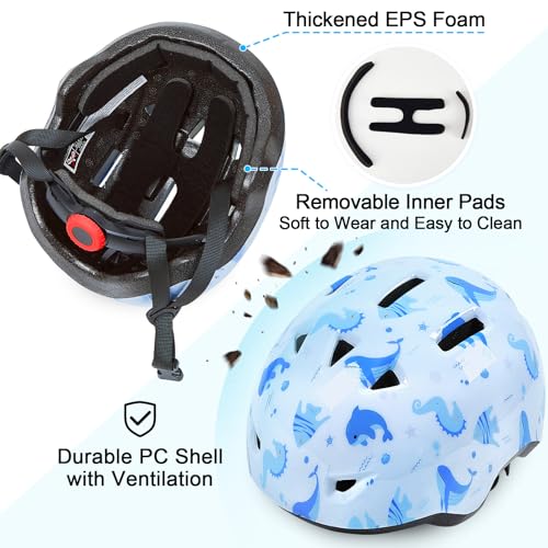 Image of Toddler Helmet, Baby Infant Kids Bike Helmet for Kids Age 1-3 /2-4 /3-5 /5-8 Adjustable Toddler Bike Helmets for Boys Girls for Scooter Skateboard Cycling