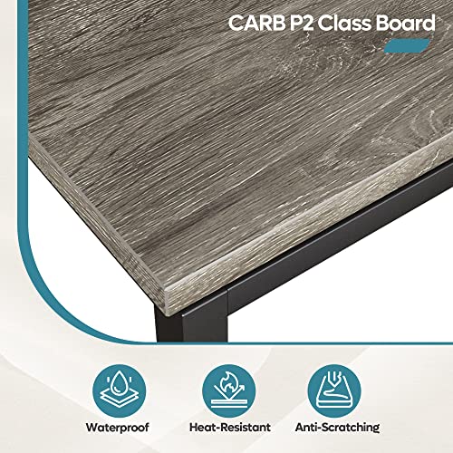 Bestier L Shaped Desk 95.2 Inch 2 Person Long Desk Or Reversible Corner Computer Desk For Home Office Large Craft Table U Shaped Gaming Workstation With Monitor Stand & 3 Cable Holes, Gray #TOP5