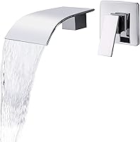 Vista 10 de Grifo de bañera de latón para montaje en pared, grifo de bañera romana de una sola manija con válvula áspera, negro mate, 2Y3MK