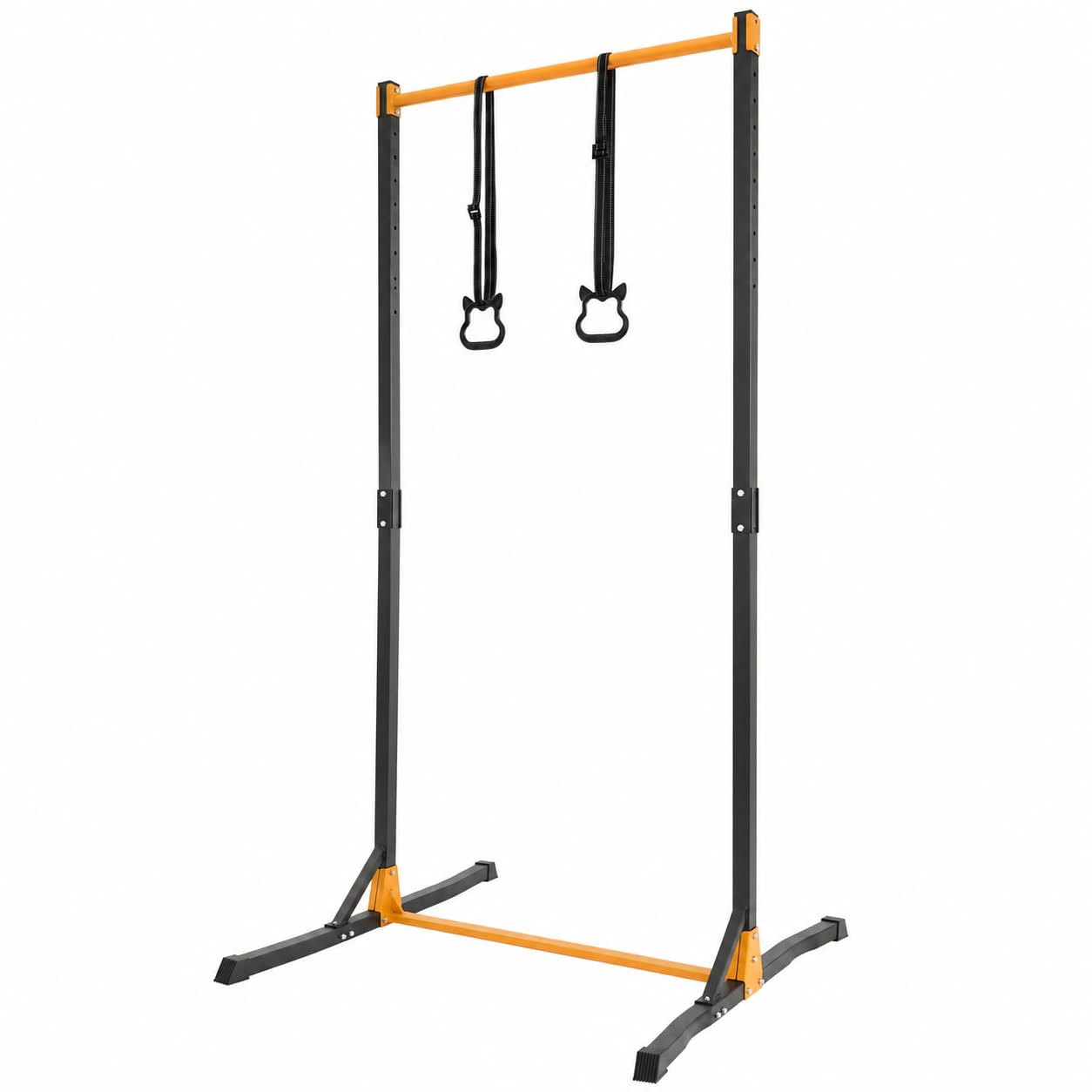 Barre de Gymnastique avec Anneaux, Hauteur Réglable 160-215 cm | Barre Horizontale Robuste 400 kg, Intérieur/Extérieur, Entraînement à Domicile pour Enfants et Adultes