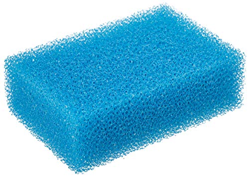 Haquoss Esponja filtrante, 20 PPP, Grano Fino, 5 x 15 x 10 cm, Azul