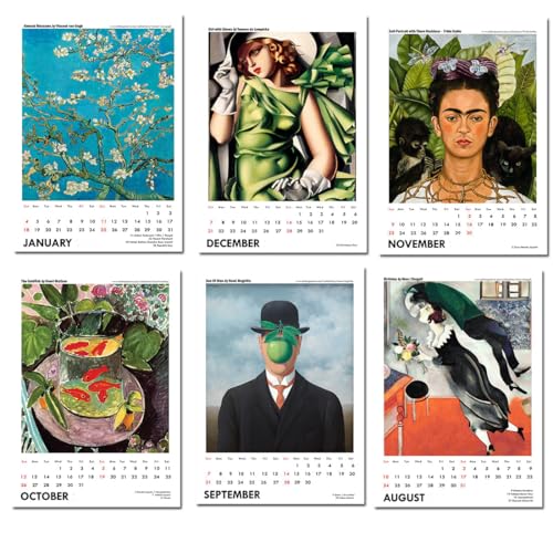 Image of Tallenge - 2026 Wall Calendar - Art by Modern Masters - 12 x 17 Inches for Home & Office (Paper, Wall Calendar)