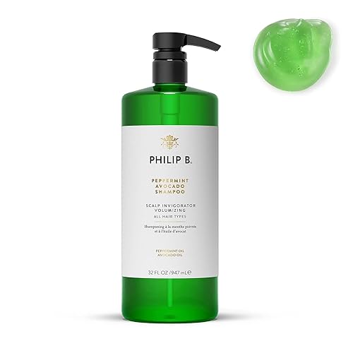 Miniatura 6 de PHILIP B Champú de aguacate de menta 2 onzas 20fl oz  Champú voluminizador y aclarador refresca el cuero cabelludo y limpia profundamente el cabello