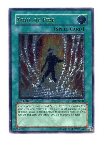 Amazon.com: Yu-Gi-Oh! - Soul of Fire (FOTB-EN031) - Force of The Breaker -  1st Edition
