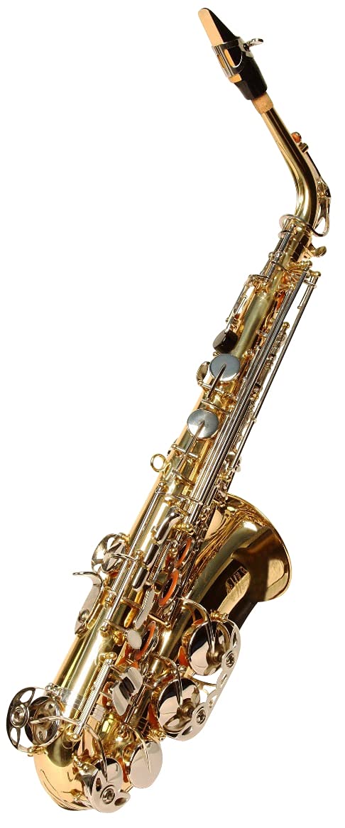 Original SYMPHONIE WESTERWALD Design Altsaxophon Saxophon Alt, Gold/Silber, inkl. Luxus-Hartschalenkoffer und Zubehör, Neu
