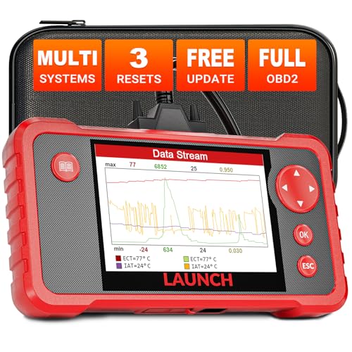 LAUNCH CRP123 V2.0 Elite OBD2 Scanner, 2025 New Engine/ABS/SRS/Transmission Car Diagnostic Tool With Oil Reset/Throttle Adaption/SAS Relearn , Check Engine Code Reader, Lifetime Free Update Scan Tool
