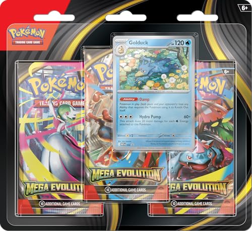 Pokémon TCG: Mega Evolution Three-Booster Blister Golduck