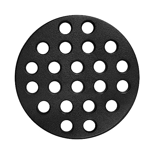 OLAMO 6.5 in Cast Iron Bottom Fire Grate for Green Egg Accessories,High Heat Charcoal Plate fit S/Mini/Medium Big Green Color Egg, Fire Grate Replacement Parts