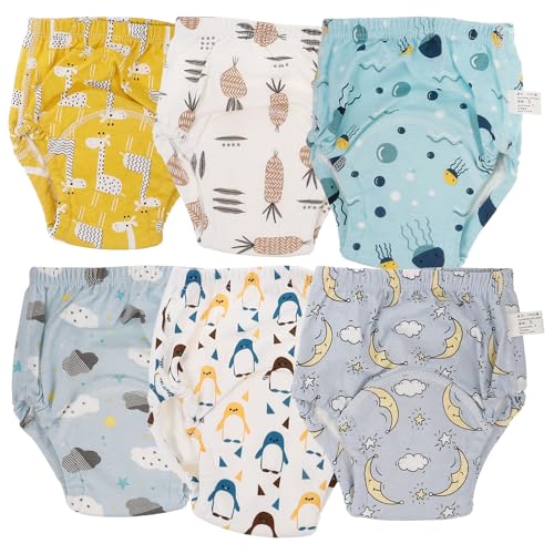 Culottes apprentissage lot de 6 en coton doux pour pot