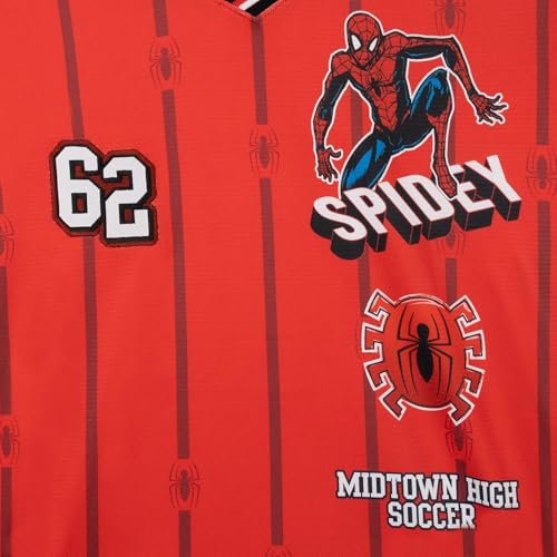 Marvel Spider-Man Men's Printed Short Sleeve Mesh T-Shirt Classic Red 2XL - image 3