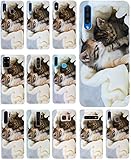 KX-Mobile Hülle für WIKO Robby Handyhülle Design 1036 Katze Katzen Babys Kätzchen aus flexiblem Silikon SchutzHülle Softcase HandyCover Hülle für WIKO Robby