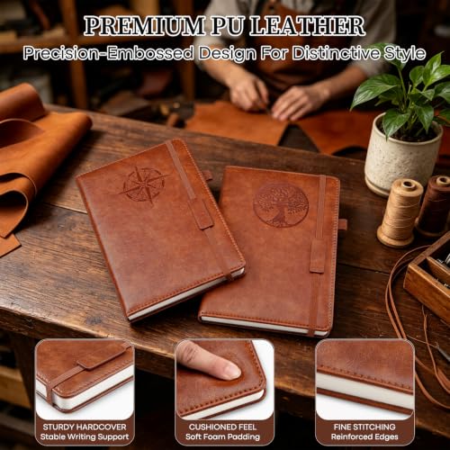 Image of 5 Pack College Ruled Notebook Bulk, A5, 192 Pages Journal Set, Tree of Life