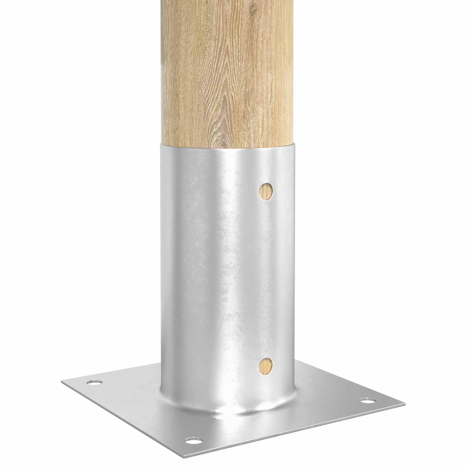 12 x kotwa podłogowa 15 x 15 x 15 cm, metalowa, srebrna, śledzie do mocowania instalacji zewnętrznych, kotwy ogrodowe do kominków, mis paleniskowych