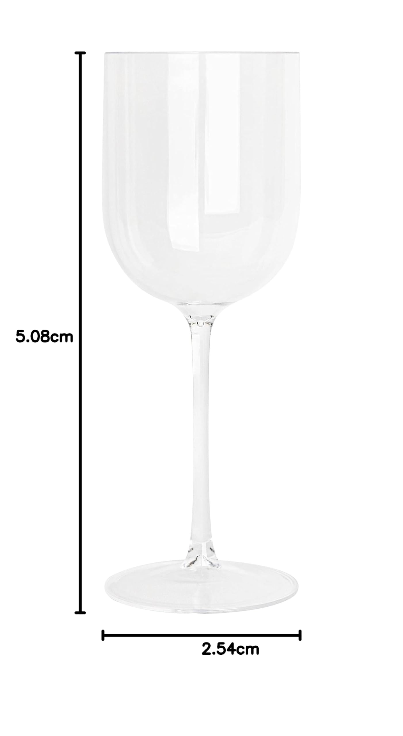 Weingläser, Gläser, Kunststoff, transparent, 10 Stück, elegante Weinkelche, Hartplastik, Weinbecher am Stiel, 340 ml