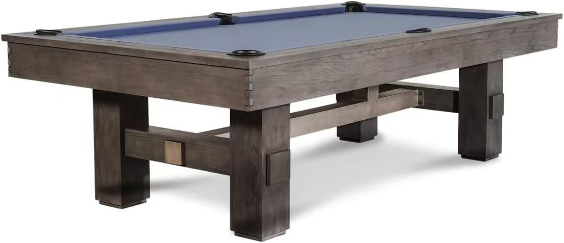 Nixon Billiards – Kemp Slate Billiard Pool Table – Grayson Gray/Weathered Slate – 7ft and 8ft