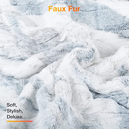 Woomer [5 Year Warranty] Heated Blanket Full Size Electric Blanket 77"X 84", Soft Faux Fur Fast Heating Blanket, 10 Heating Levels & 0.5-12H Auto Off, Over-Heat Protection, Etl Certification #TOP5