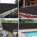 Windscreen4less 2.5' x 10' Balcony Privacy Fence Screen Mesh Windscreen Fencing Shield Cover for Apartment Deck Patio Yard Porch Pool Railings, Black