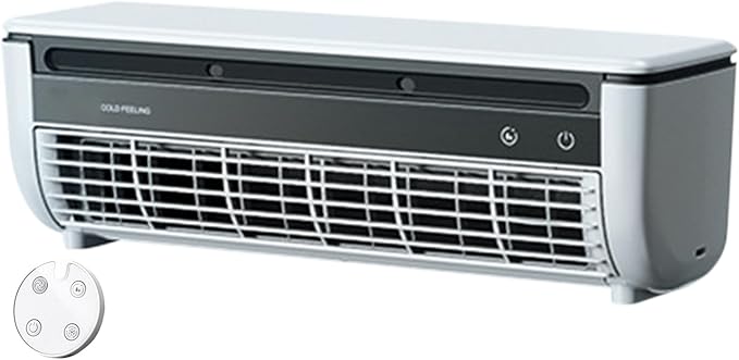 Ventilador con Aire Acondicionado | Ventilador Refrescante Climatizador,Cargador Inalámbrico Velocidades Portátil Para Cocina Hogar Exterior Dormitorio Viaje Gimnasio Baño