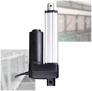 Actuadores de Movimiento Lineal DC 24v Aleación de Aluminio, Actuador Lineal 1400N 50mm, Actuador Lineal Telescopico, per Camión Barredor Limpio Medicina y Agricultura (Color : Blanco, Size : 500mm
