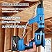 Uhfsyut 21V Cordless Drywall Screw Gun and Electric Screwdriver - 2-in-1 Self-Feeding Screwdriver, Includes Storage Toolbox and 4.0Ah Battery, Perfect for DIY and Professional Use (One battery set)