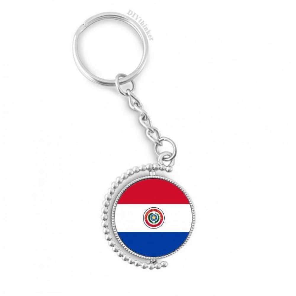 Llavero de la bandera de Paraguay ideal para organizar llaves de casa y coche 4