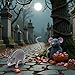 WaigN Plastic Halloween Rat, Realistic Fake Mouse for Party Decorations, Creepy Prank Props, Spooky April Fool's Day Trick, Lifelike Mice Figures for Party and Haunted House Decor, Decorations (Grey)