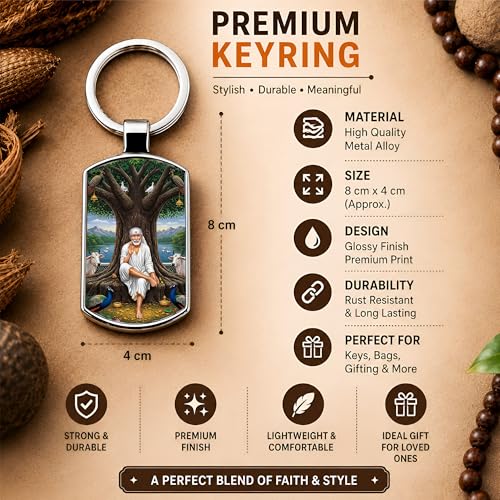 Image of Premium Printed Metal Keychain for Men & Women | High-Definition Artwork Print | Durable Key Ring for Car, Bike, Home & Office Keys | Stylish Decorative Key Holder Gift