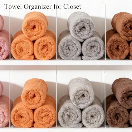 Lebouri Shelf Dividers for Closet Organization: 10" Tall x 12" Deep Acrylic Closet Shelf Dividers for Clothes Sweater Purse - Clear Organizers and Storage Separators for Home Space Saver Enthusiasts by Lebouri - Image 5