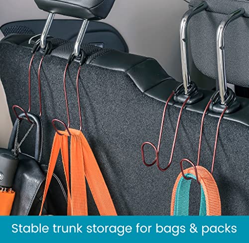 High Road Ganchos de assento de carro vermelhos de metal sólido para bolsas e bolsas – ganchos grand