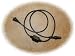 2 Wire 3/8 inch Round LED Rope Light 110v 60hz Power Cord AC