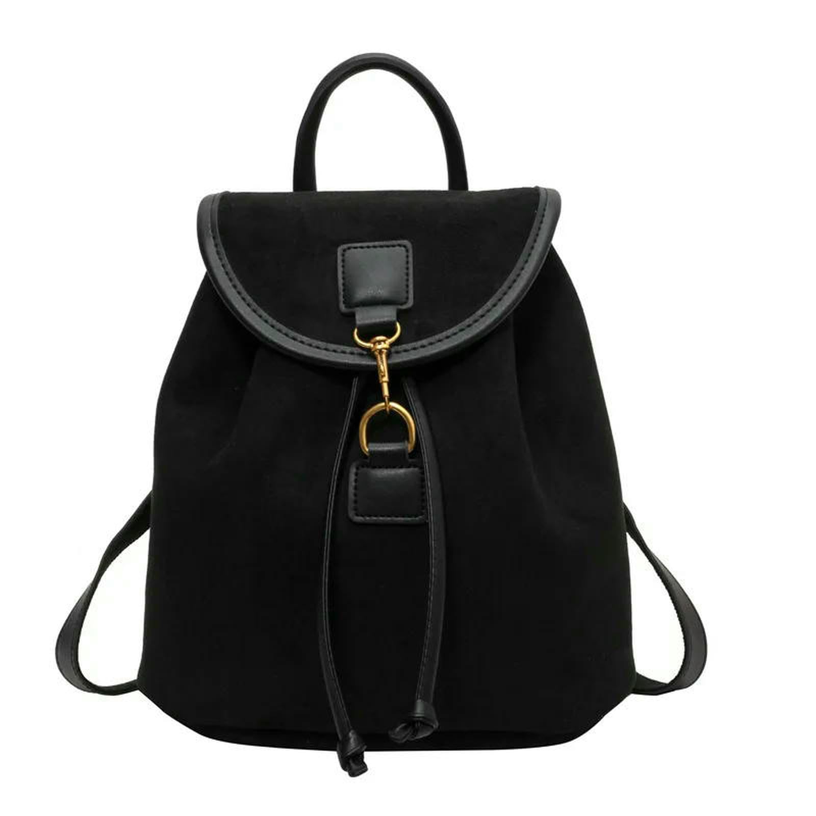 Zaino Porta pc da Donna Elegante A Doppia Spalla Borsa per Libri Universitari di Grande capacità Studenti dal Design E alla Moda-rosa-20x27 Cm