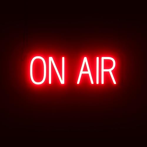SpellBrite ON AIR - Letrero LED de neón para negocios 206 x 63 pulgadas ultra brillante eficiente energético LED de larga duración Visible en
