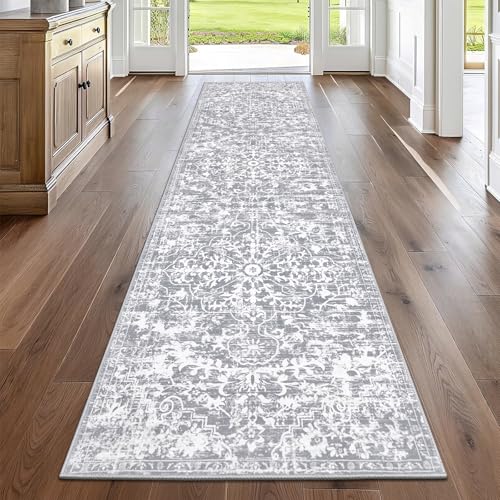 Pauwer Boho Hallway Runner Rug 2x8 Washable Entryway Area Rugs Non Slip Farmhouse Vintage Floor Mat Carpet Runner for Hallways Laundry Room Kitchen Bathroom Bedroom