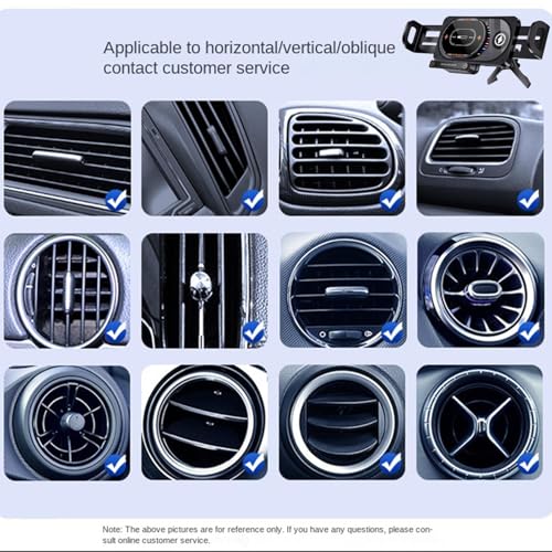 Cargador inalámbrico para coche con luz LED integrado para móviles en camiones y SUV 5