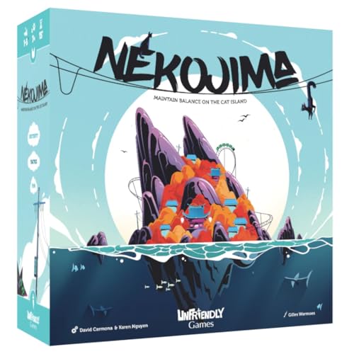 Image of Nekojima | Avoid Mischievous Cats While Carefully Building a Japanese Power Grid | Stacking and Weaving Dexterity Game | Fun Family Game for Kids and Adults Ages 8 and Up | 1 to 5+ Players | 15 Min