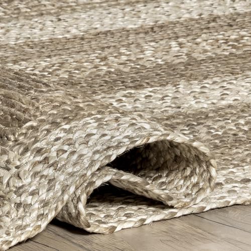 Tapete Oval Nuloom Charlene Natural 5x8 pies miniatura 5