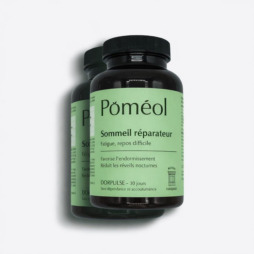 Complément Alimentaire Sommeil ǀ Sommeil rapide, paisible et réparateur ǀ Réduit le temps d’endormissement, diminue les réveils nocturnes, allonge la durée du sommeil | DorPulse | 60 jours | POMÉOL