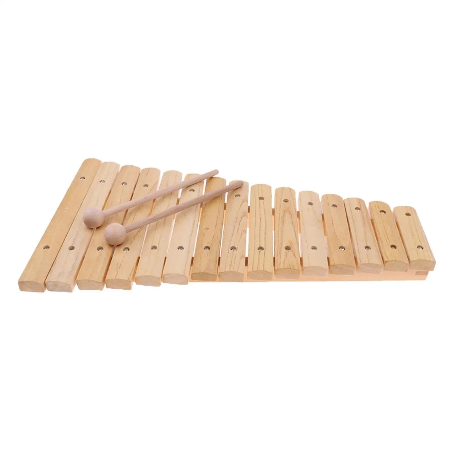 Xilófono Xilófono De Madera De 15 Notas Con 2 Mazos Para Amantes De La Música Principiantes