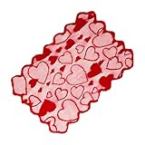 Camino de mesa para San Valentín – Decoración de comedor con temática de corazón romántica, acentos de tela decorativa, elegante accesorio de mesa de fiesta | Superposición de mantel de pieza