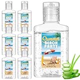 Dansib 6 Pcs Mini 1oz Soothing Moisture Gel Travel Size Moisturizing Face Skin Gel Bulk After Sun Lotion Wedding Beach Summer Party Supplies(Summer Beach)