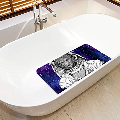 Tapis de bain bébé Bennigiry ventouses antidérapant violet 68,3x37,3 cm