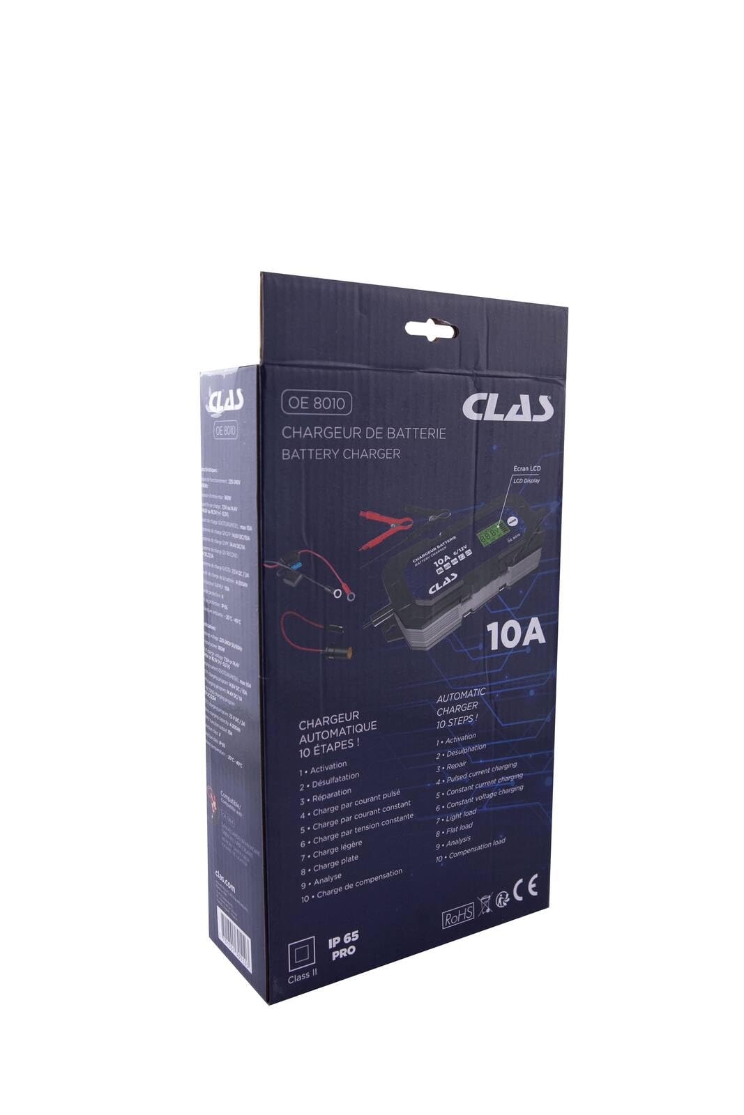 Chargeur de Batterie 10A - OE 8010 - CLAS Equipements