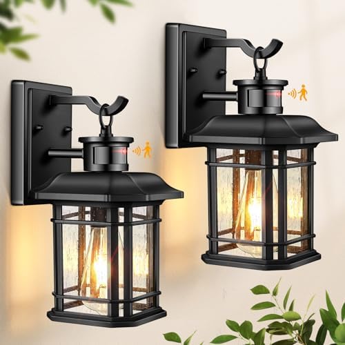 Bestshared Dusk To Dawn Outdoor Wall Light - Waterproof Exterior Sconce For Garage & Door