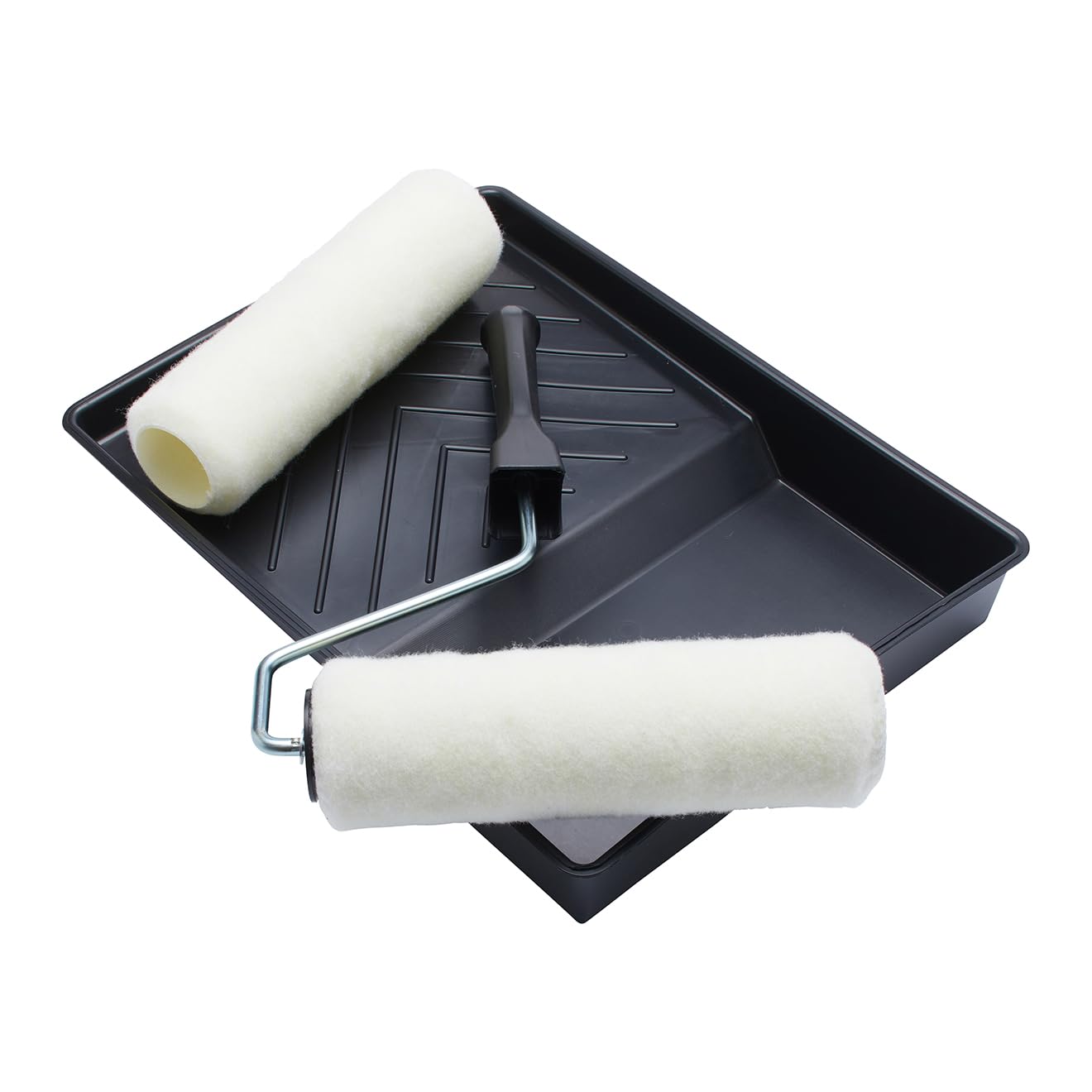 ProDec 4pc Polyester Roller Kit 12mm Pile for Emulsion with Frame & Tray