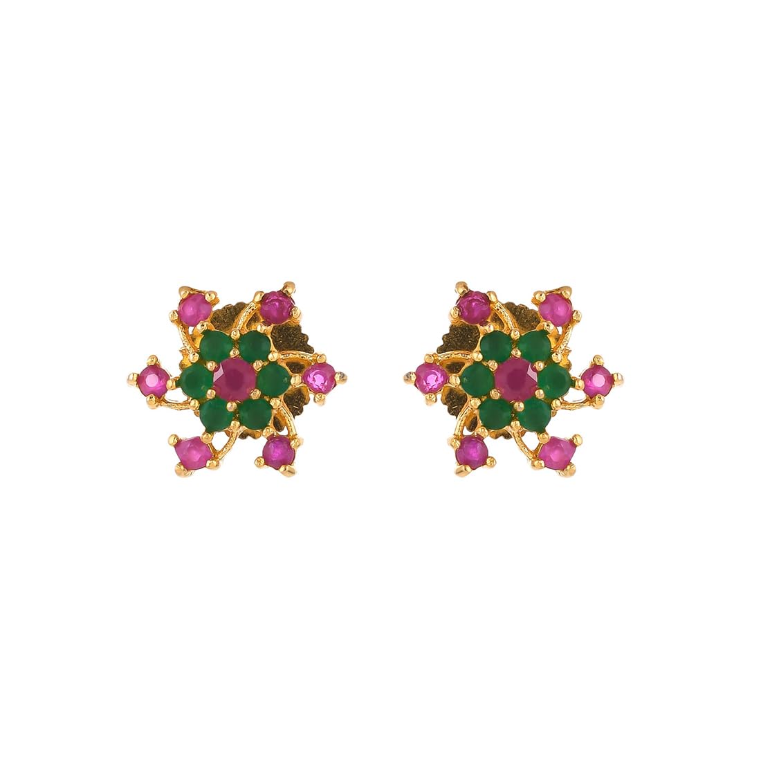 Voylla Pink And Green Whirlpool Stud Earrings (B0CR1FMSJK) Amazon Price History, Amazon Price Tracker