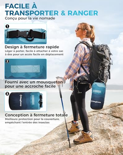 Couverture de camping pliable légère KingCamp couverture thermique extérieure