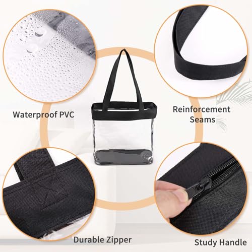 Bolsa transparente Tote para estadio 12x6x12 miniatura 5