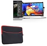 BoxWave Étui compatible avec Mobile Pixels Duex Plus ? Combinaison souple avec poche, pochette souple en néoprène et poche zippée ? Noir de jais avec bordure rouge BoxWave Étui compatible avec Mobile Pixels Duex Plus ? Combinaison souple avec poche, pochette souple en néoprène et poche zippée ? Noir de jais avec bordure rouge