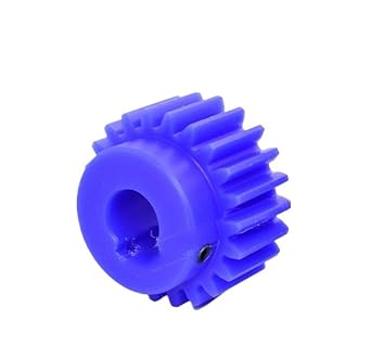 Bevel Gear Pinion Hardware Mechanical 1pcs Blue Nylon Spur Gear 2M 15 Teeth-30 Teeth Mode 2 Motor Gear with Step Plastic Gear Bore 14mm Keyway 5mm16 Teeth
