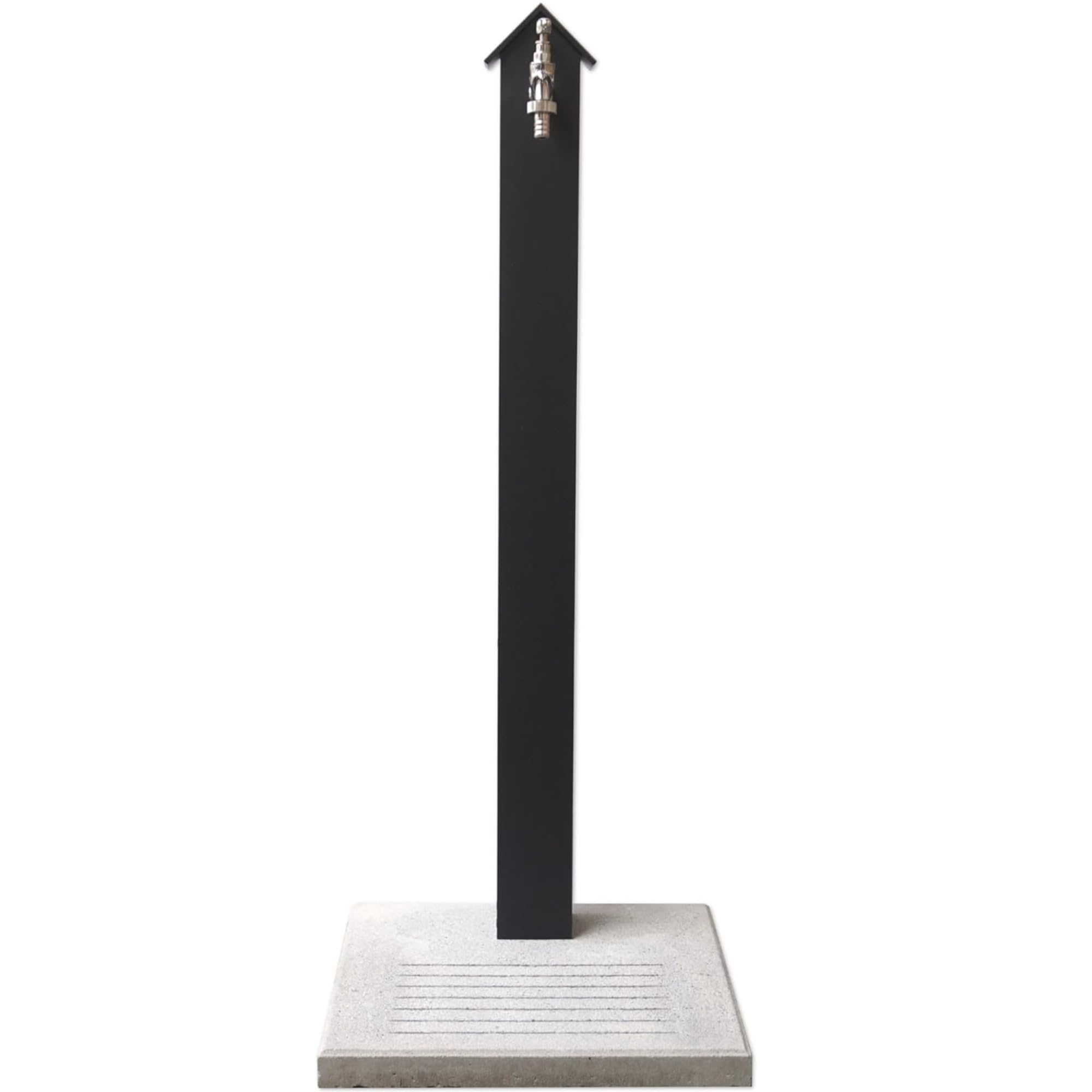 Fontana da Giardino Emilia in Alluminio, Nero Antracite, Made in Italy